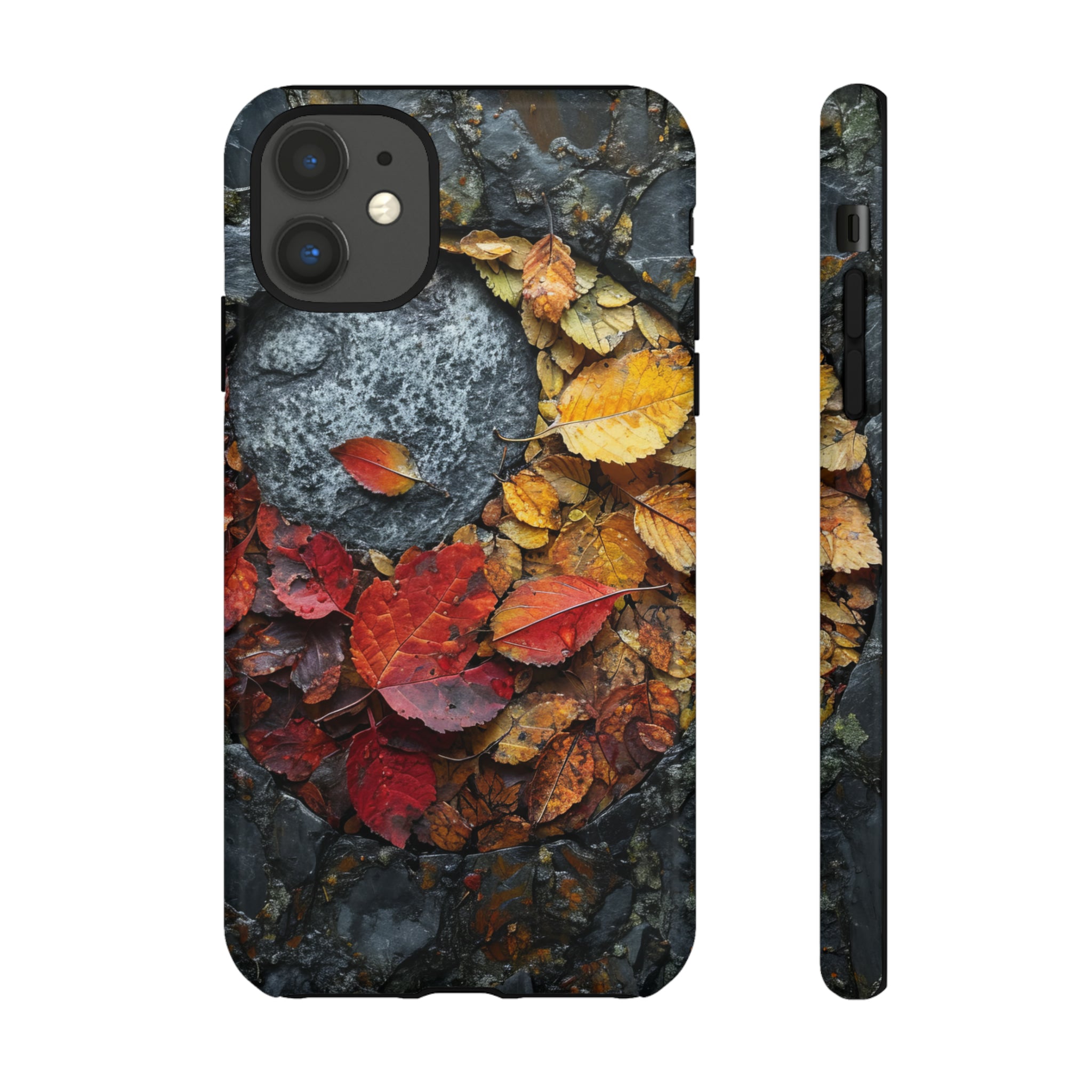 Autumn Peace Leaf Sign - Protective Phone Case