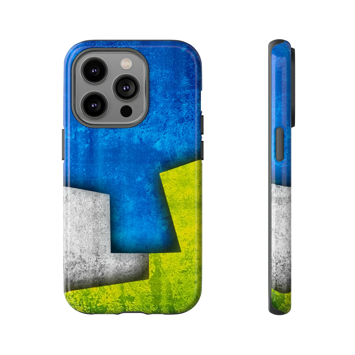 Blue Abstract Art - Protective Phone Case