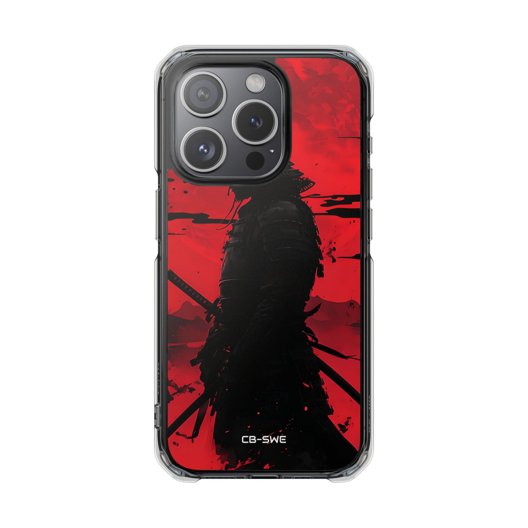 Red Samurai Shadow iPhone Case - Impact