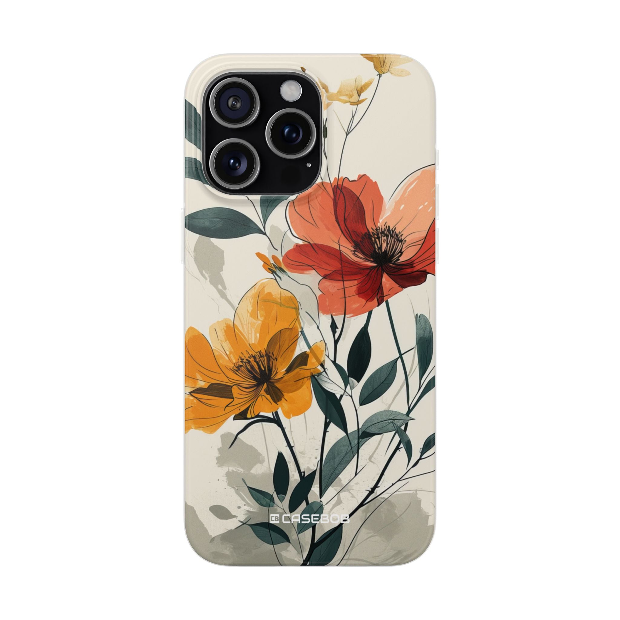 Serene Floral Harmony | Flexible Phone Case for iPhone