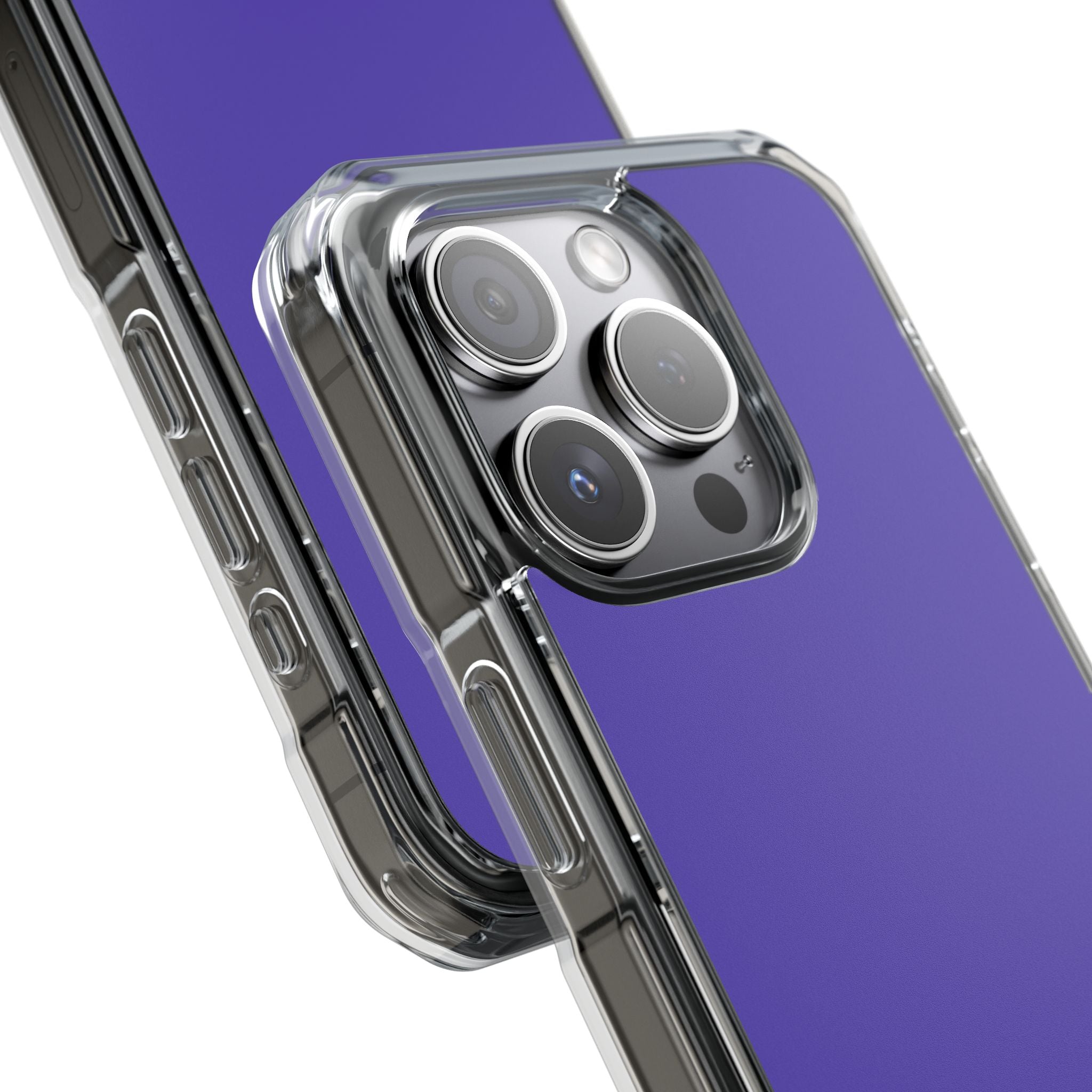 Plump Purple - Clear Impact Case for iPhone