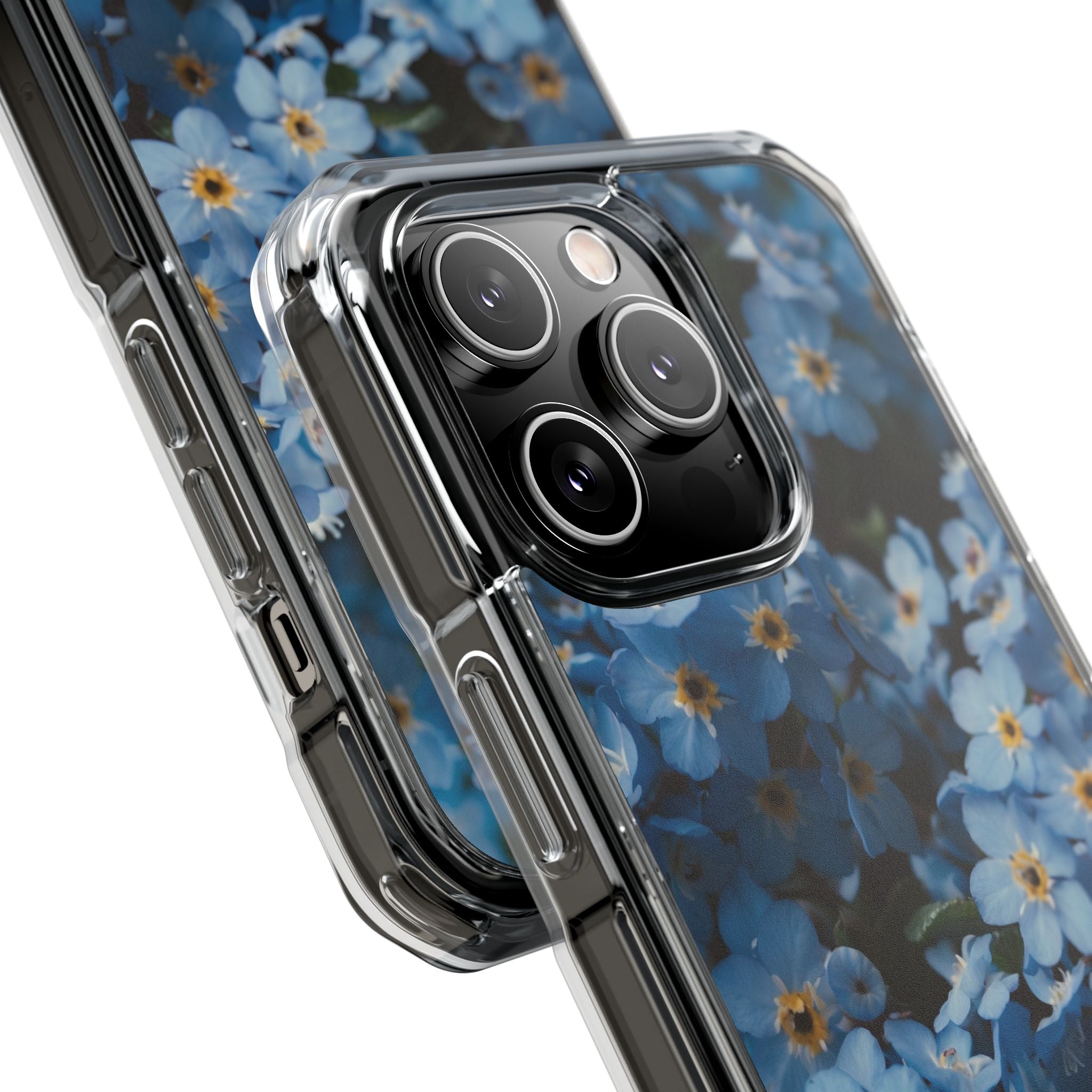 Blue Blooms Embrace iPhone Case - Impact
