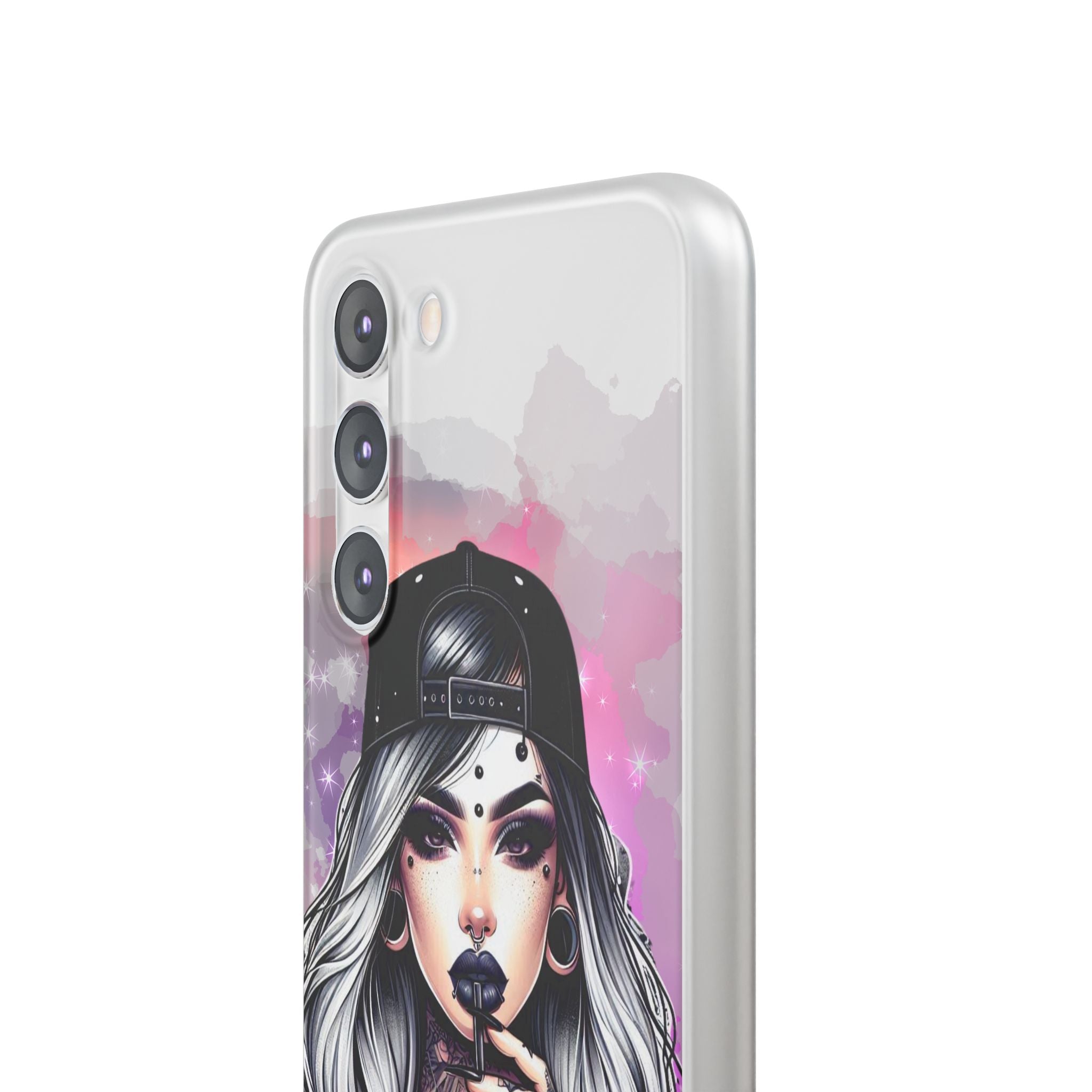 Silver Sip Nebula Samsung S23 Plus Case - Soft