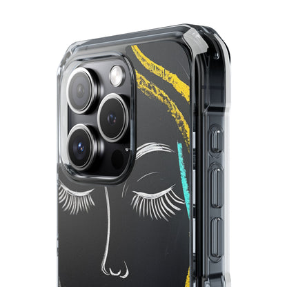 Vivid Minimalist Portrait iPhone Case - Impact