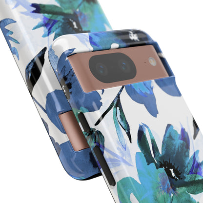 Blue Blossom Radiance Google Pixel 8 Case - Tough