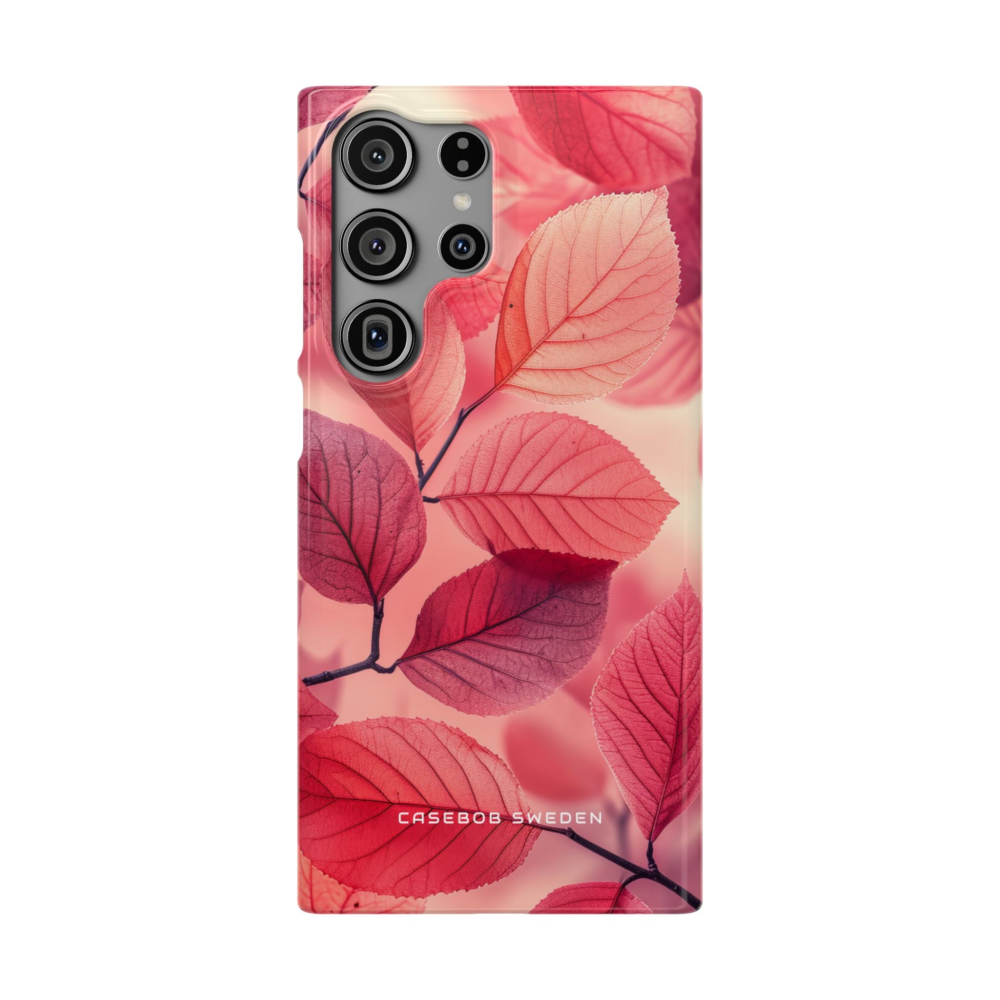 Elegant Pink Leaves Samsung S23 - Slim Phone Case