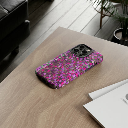 Purple Mosaic - Protective Phone Case