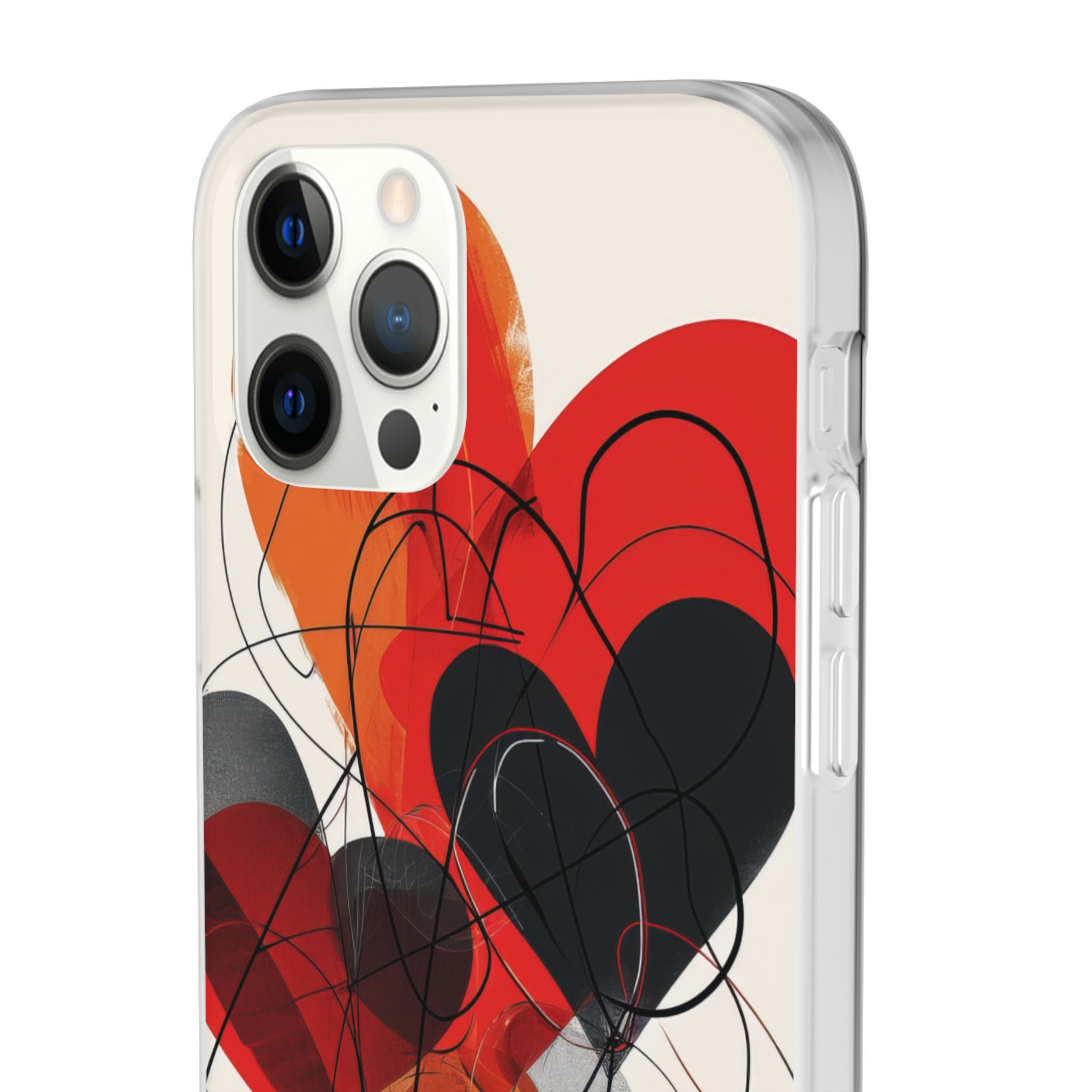 Fiery Hearts | Flexible Phone Case for iPhone