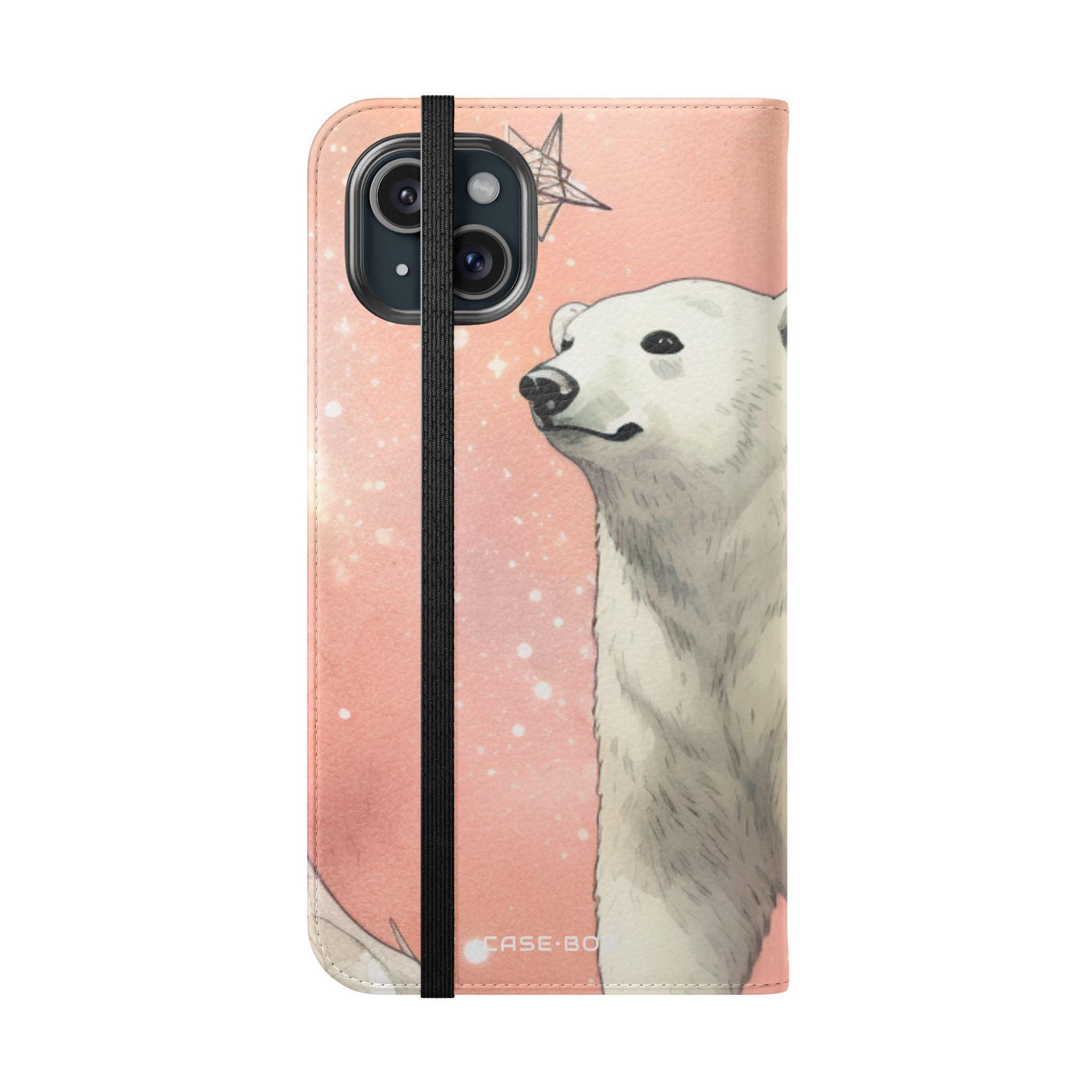 Polar Bear Nebula - iPhone 15 Plus Case - Wallet
