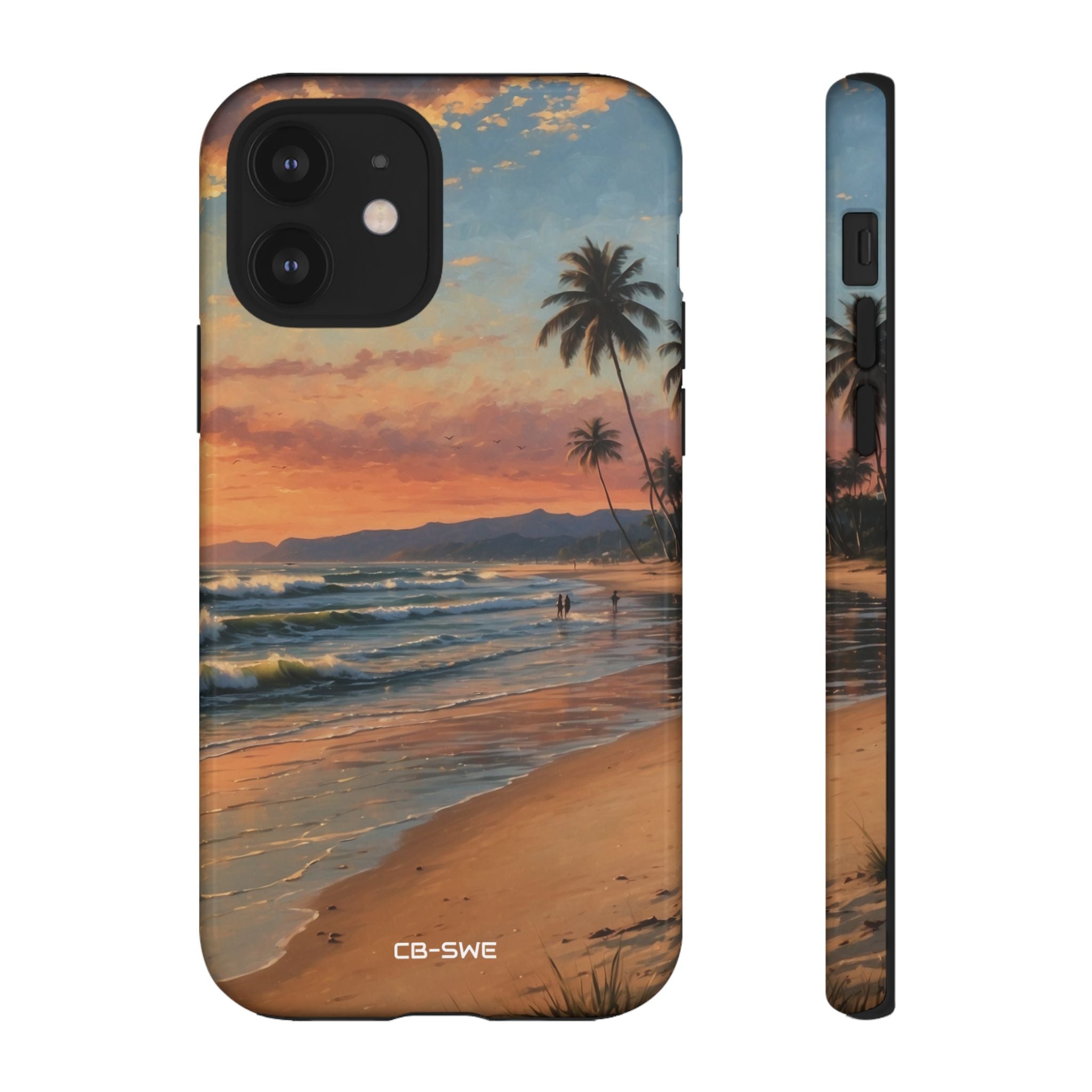 Golden Waves Embrace - iPhone Case