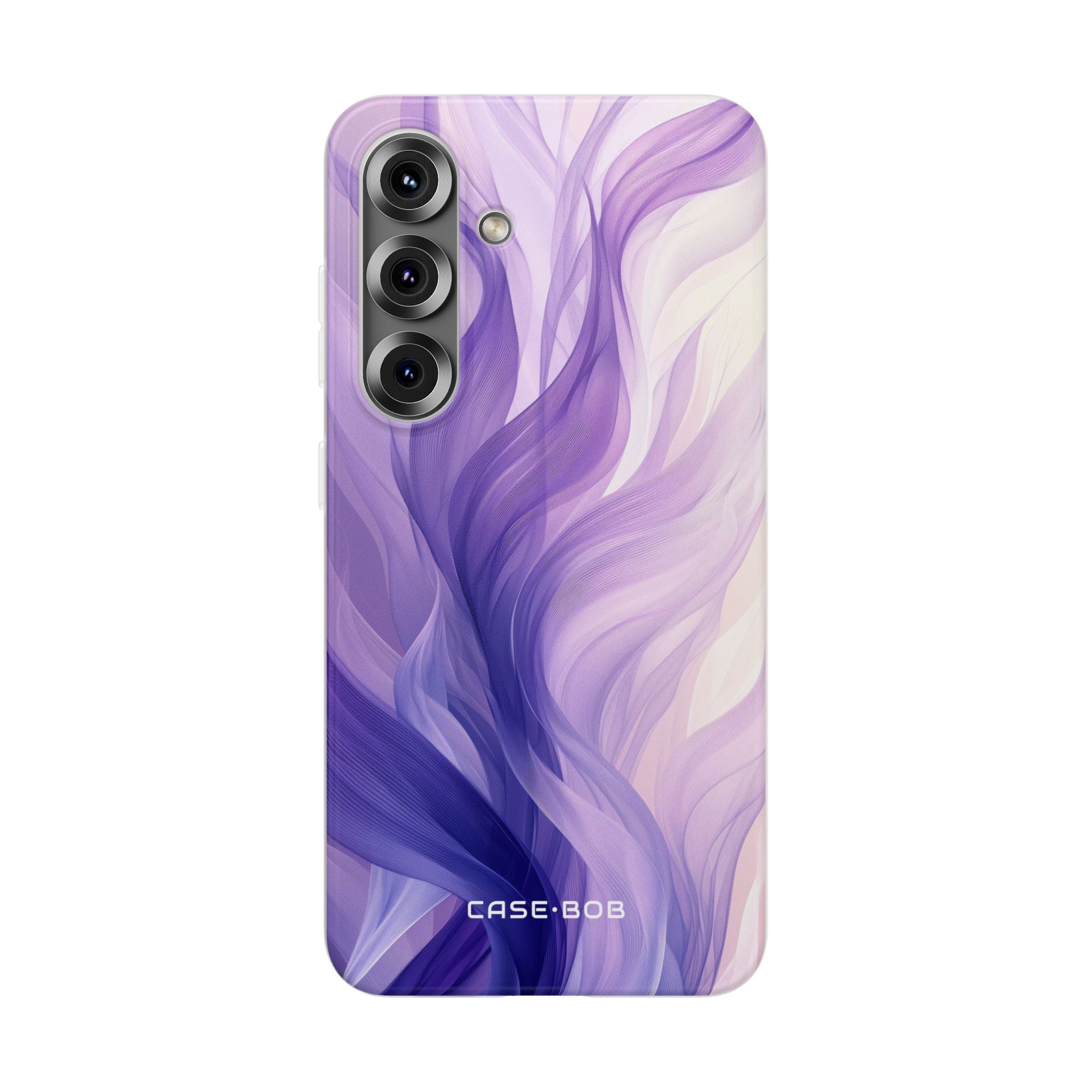Purple Ribbon Waves Samsung S25 Plus Case - Soft