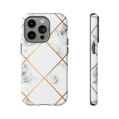 White Marble - Protective Phone Case