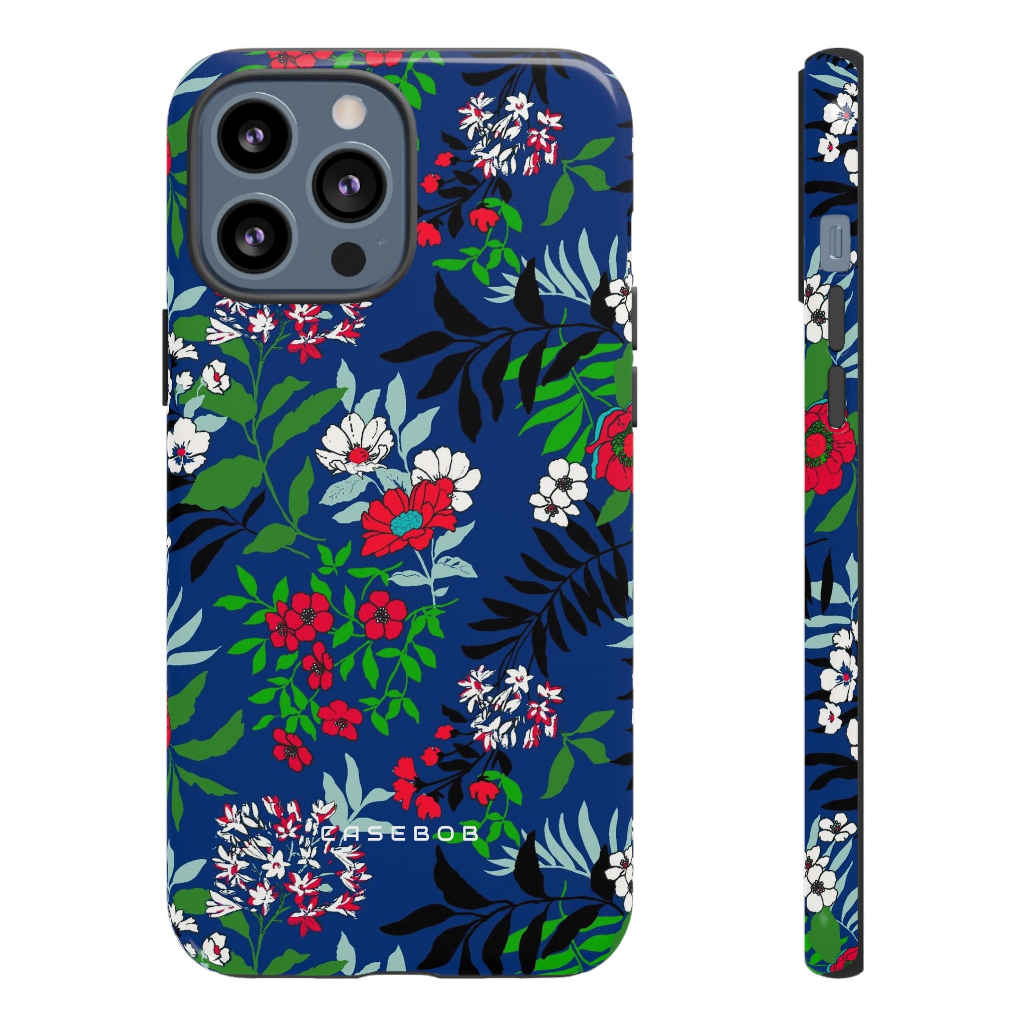 Blue Art Flowerfield - Protective Phone Case