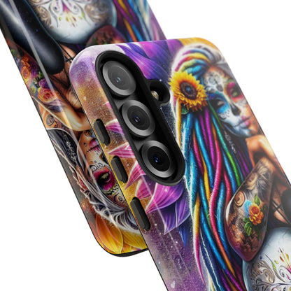 Sunflower Skull Glow Samsung S25 Plus Case - Tough