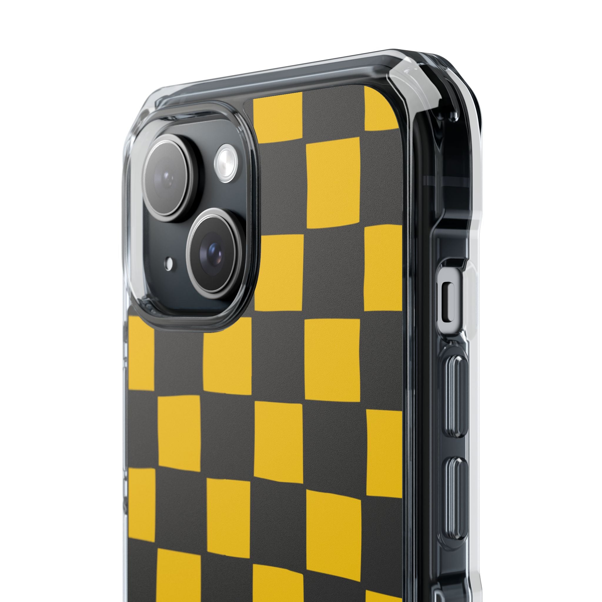 Yellow Squares Dance iPhone Case - Impact