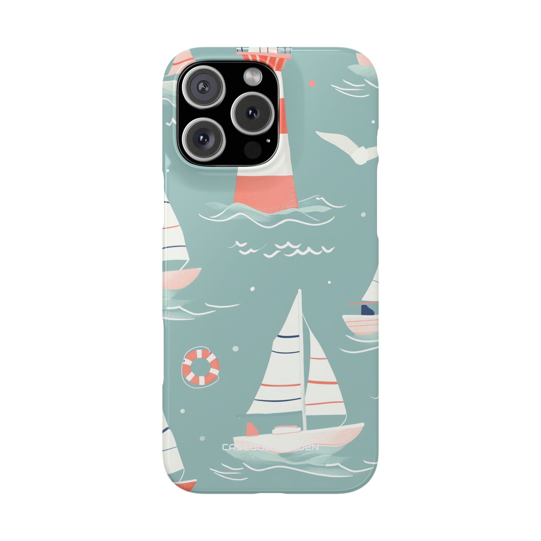 Lighthouse Nautical Charm - Slim iPhone 16 Phone Case