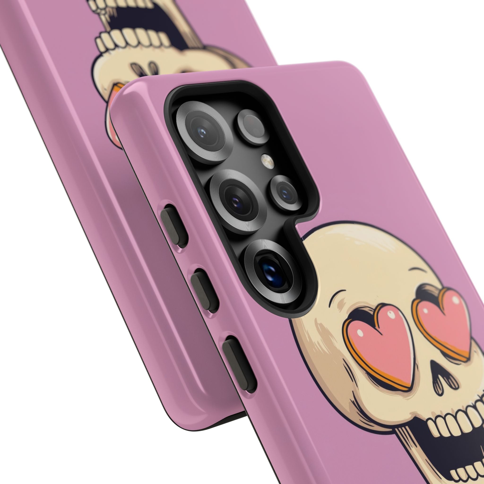 Heart Eyed Skull Samsung S25 Ultra Case - Tough