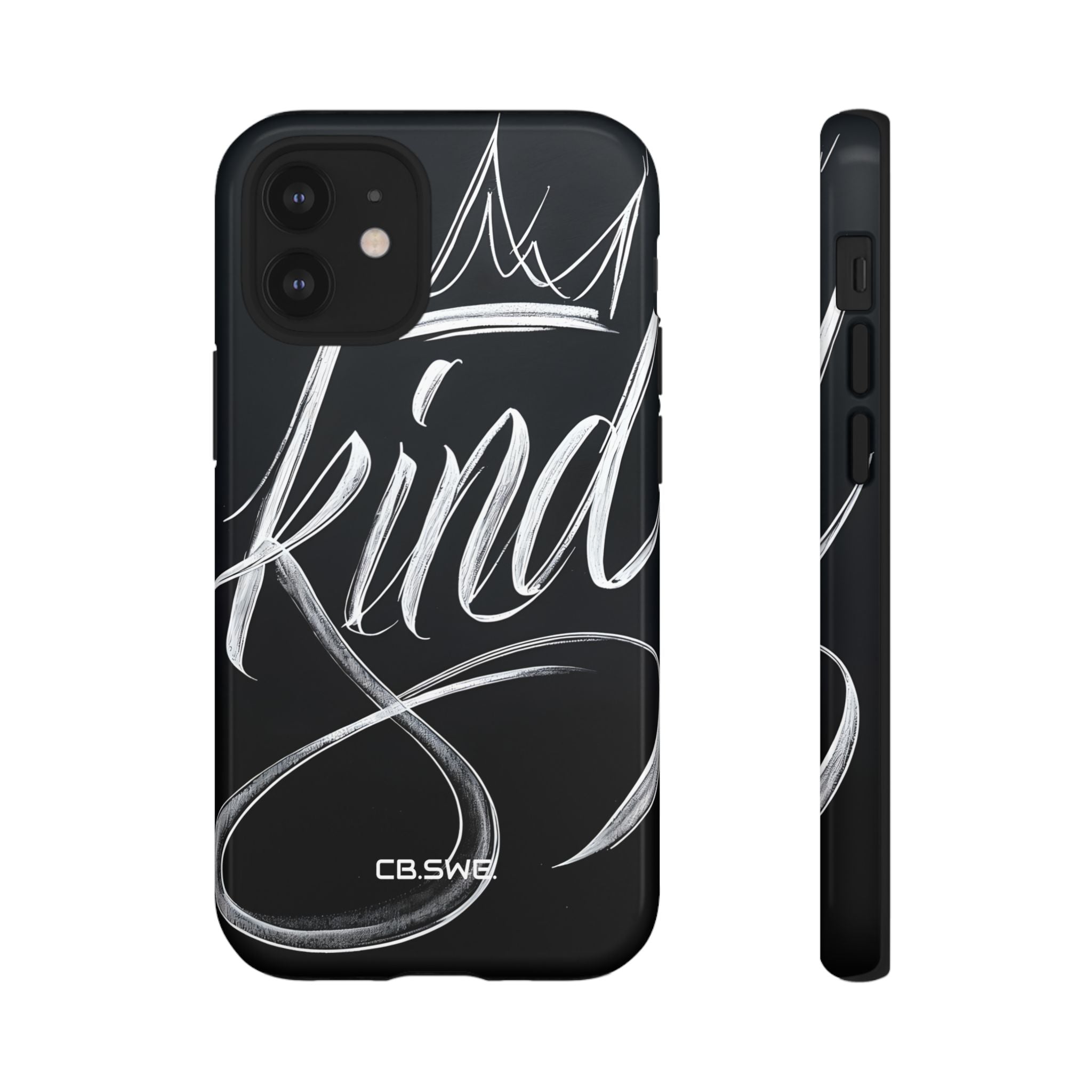 Elegant Kind Calligraphy Crown iPhone 12 - Tough