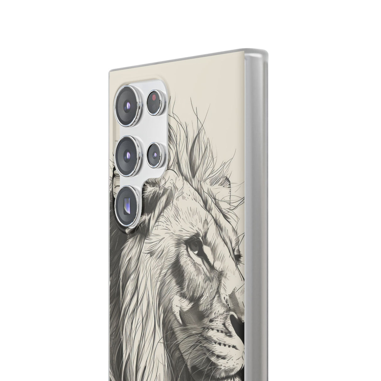 Majestic Linework Lion | Flexible Phone Case for Samsung Galaxy