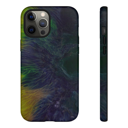 Dark Blue Ink Art iPhone Case (Protective) iPhone 12 Pro Max Matte Phone Case