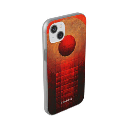 Crimson Orbit iPhone 14 Plus Case - Soft