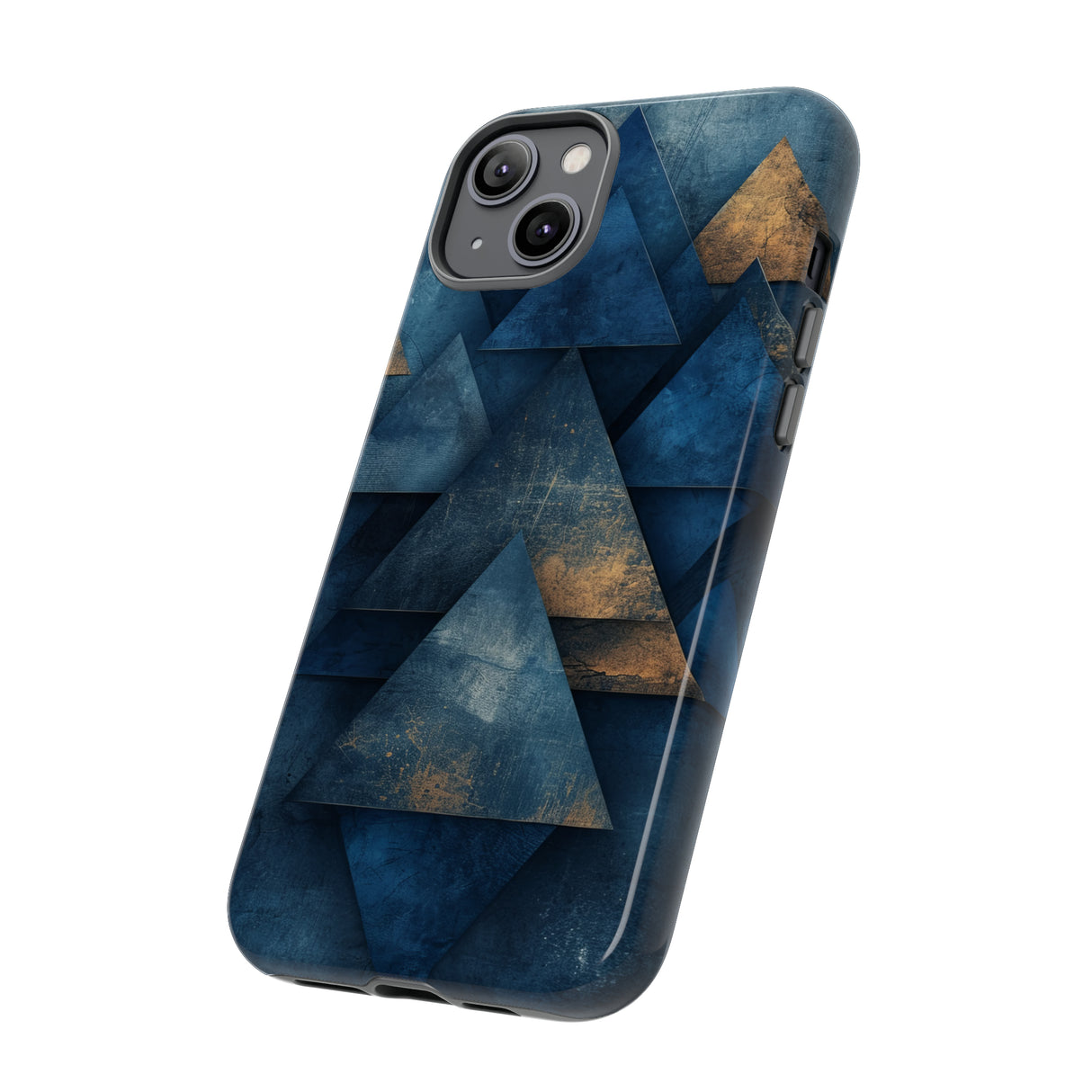 Blue Geometric Harmony - Protective Phone Case