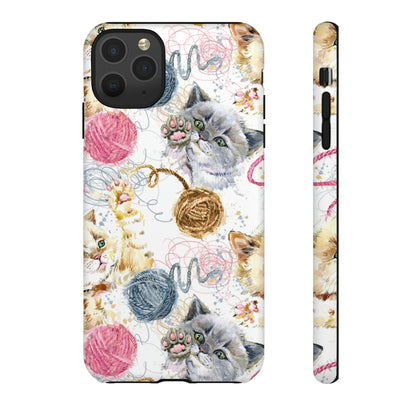 Cute Kitten Pattern - Protective Phone Case