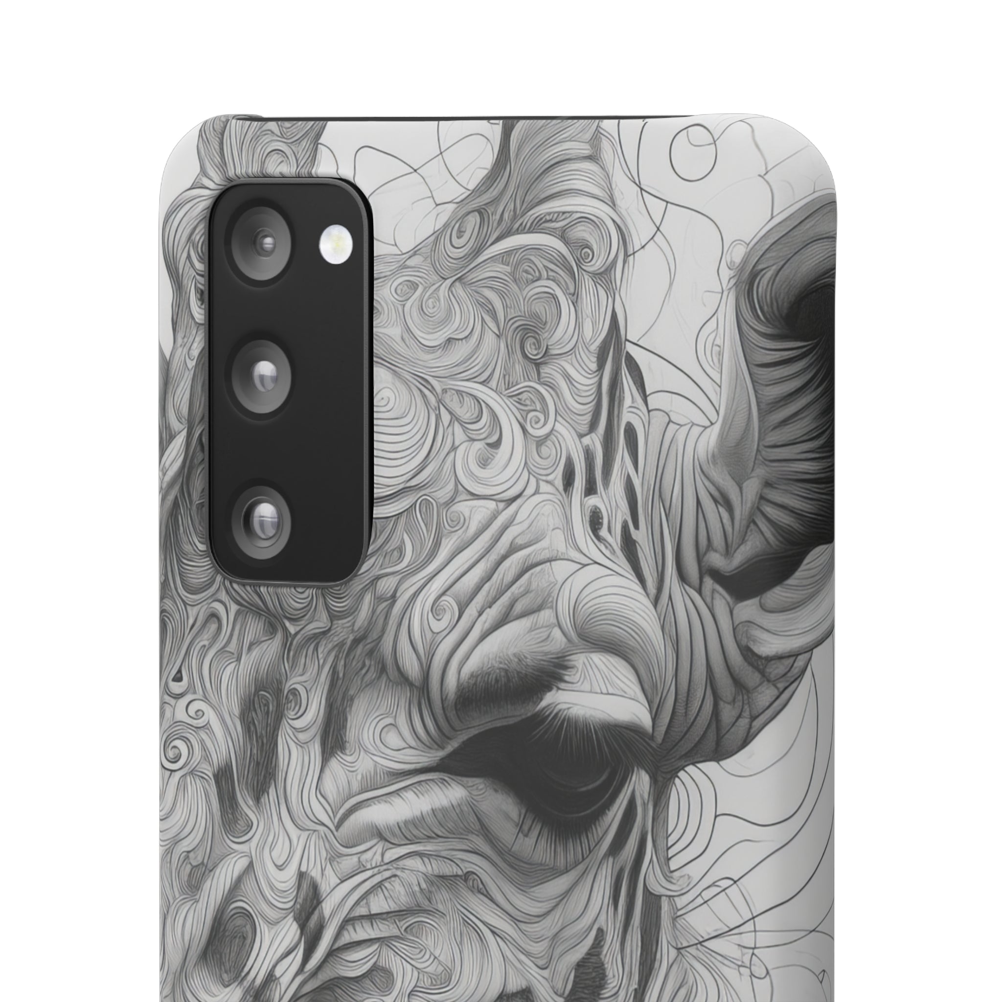 Monochrome Giraffe | Slim Phone Case for Samsung