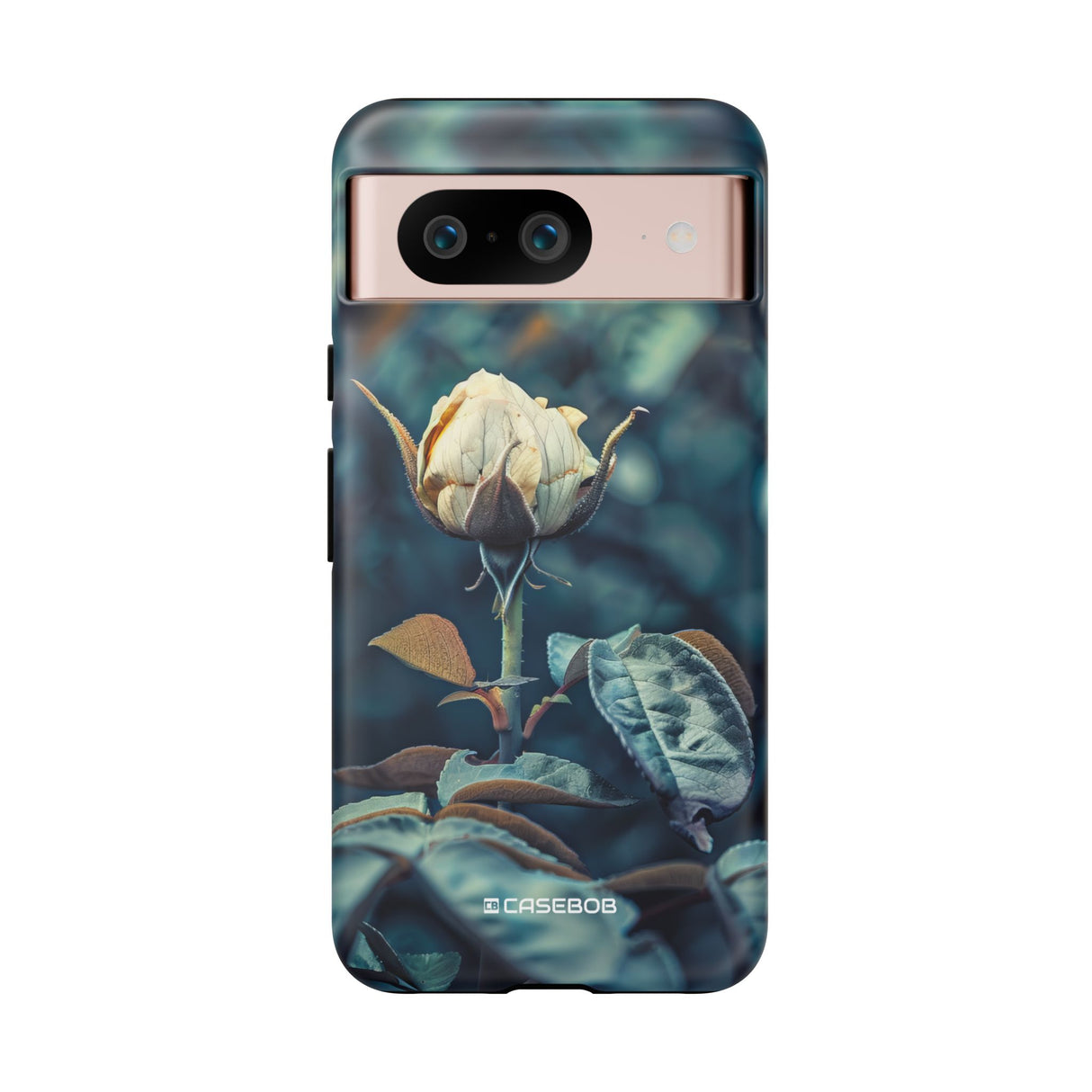 Teal Rosebud Serenade | Protective Phone Case for Google Pixel