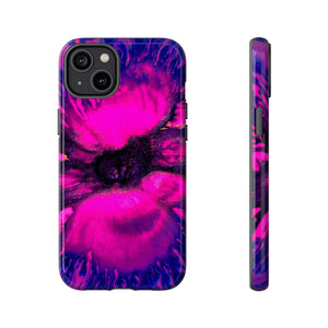 Deep Pink Ink Art iPhone Case (Protective) iPhone 14 Plus Glossy Phone Case