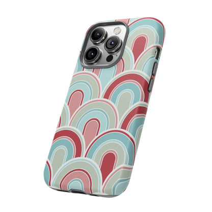 Light Blue Retro - Tough Phone Case