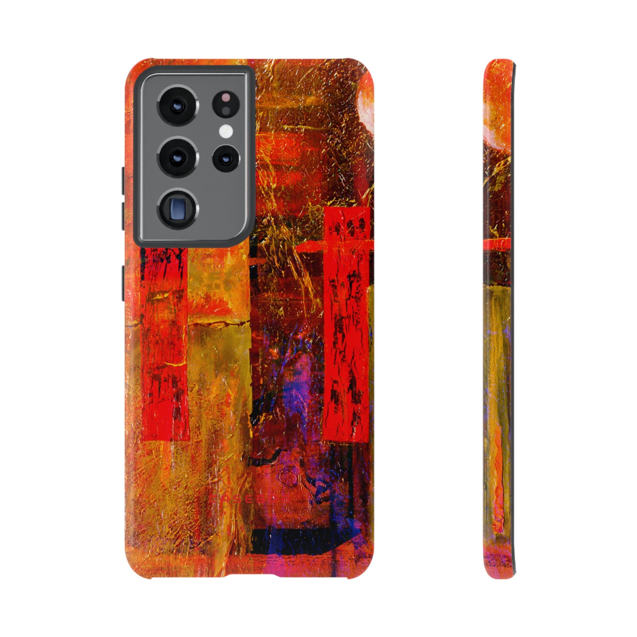 Red Oil Painting - Protective Phone Case