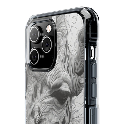 Swirling Giraffe Art iPhone 14 - Impact Clear+