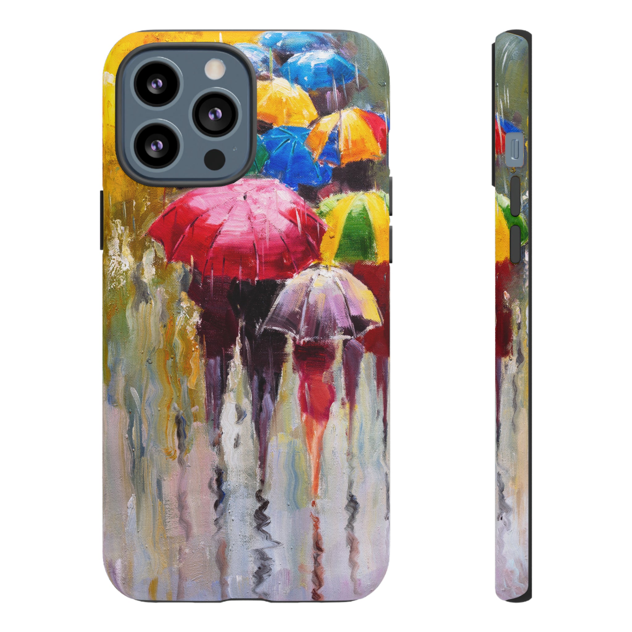 Oil Painting - Rainy Day - Protective Phone Case