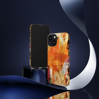 Abstract Orange Art - Protective Phone Case