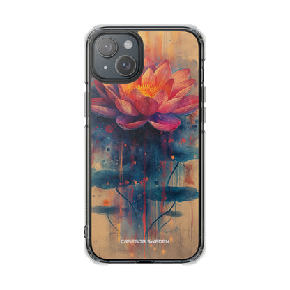 Lotus Blossom Art - Clear Impact iPhone 15 Phone Case