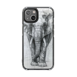 Technic Elephant - Phone Case for iPhone (Clear Impact - Magnetic)