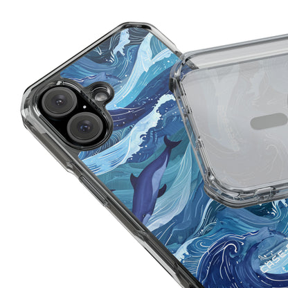 Dolphin Waves iPhone 16 Case - Impact