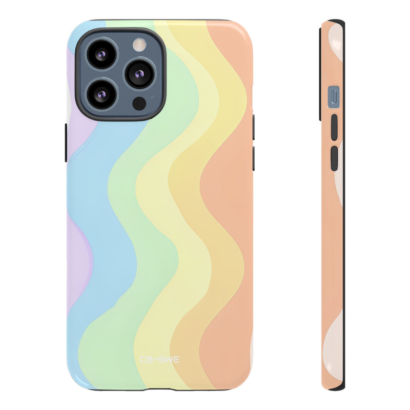 Pastel Waves Flow - iPhone Case