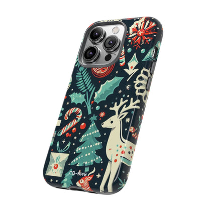 Festive Snowflakes Dance - iPhone Case