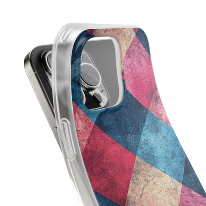 Bold Geometric Squares - Flexi iPhone 16 Phone Case