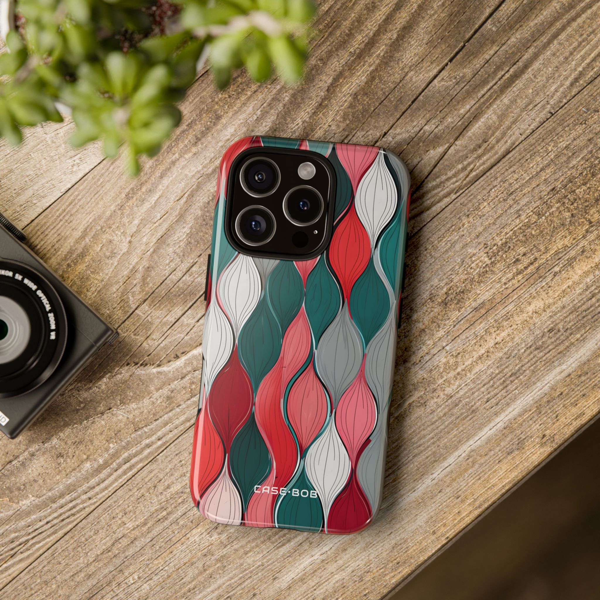 Crimson Leaves iPhone 16 Pro Case - Tough