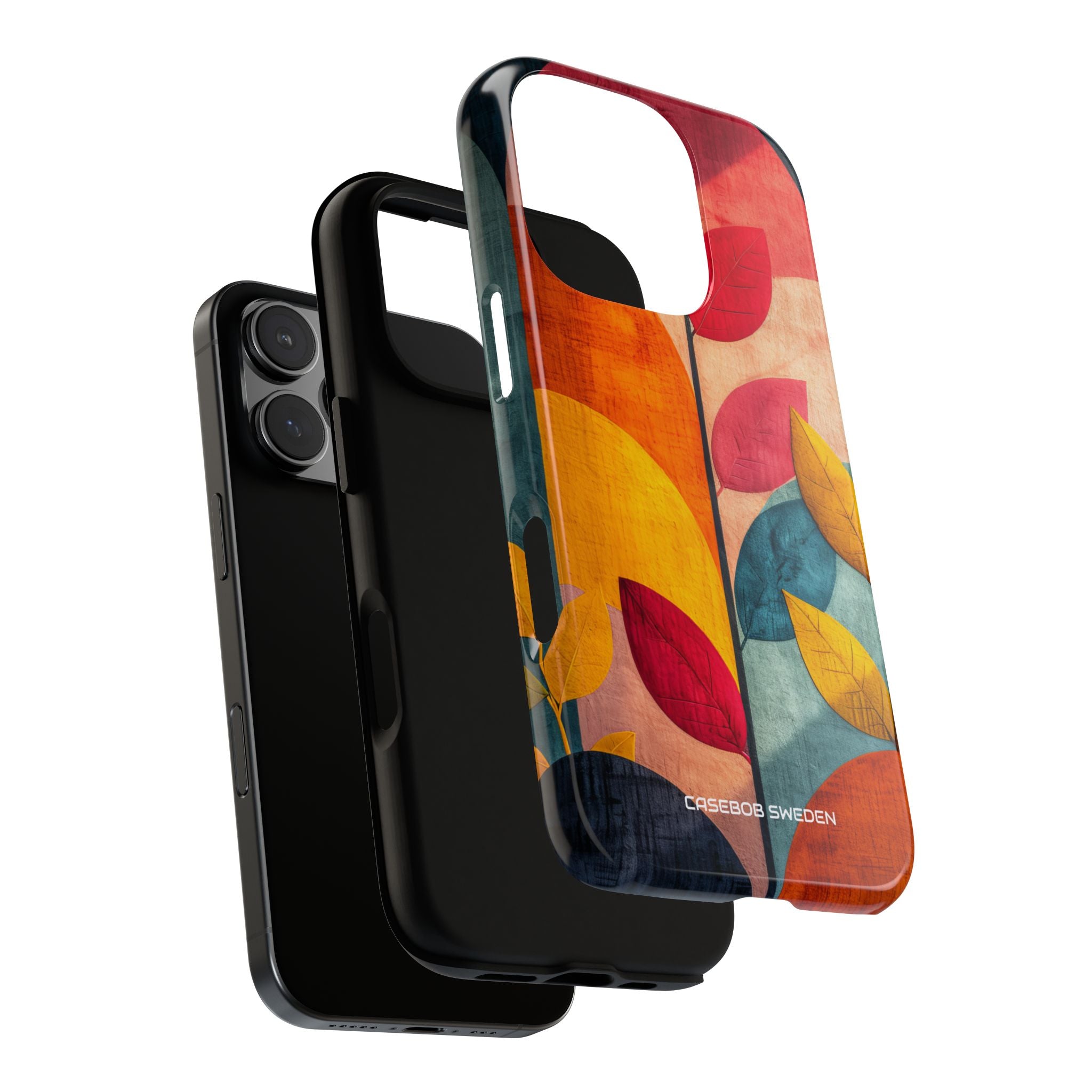 Abstract Orange Blue Design - Tough iPhone 16 Phone Case