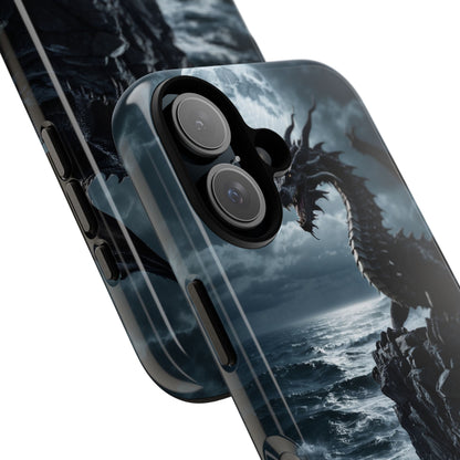 Dragon Roars Against Sea - iPhone Case