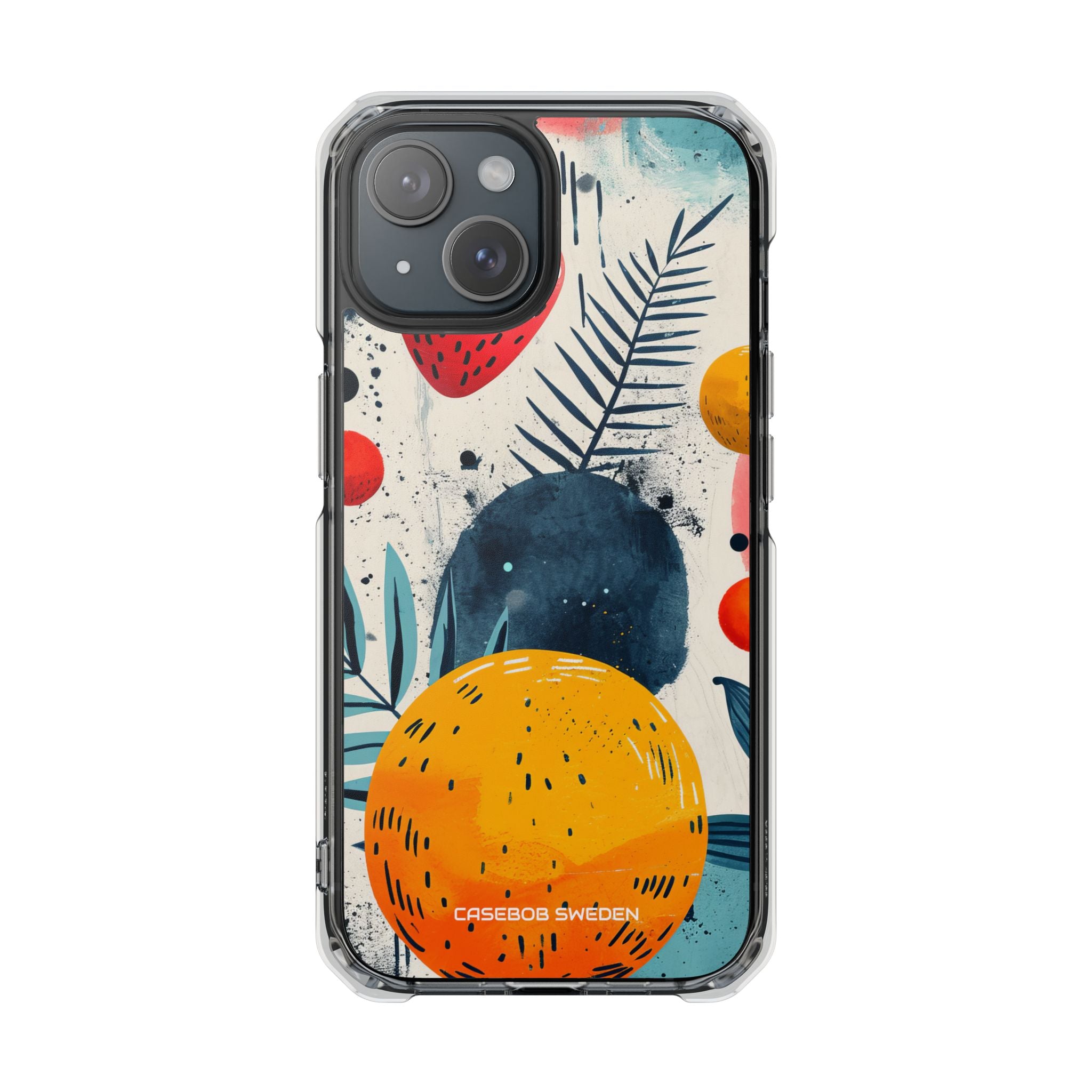 Vibrant Fruit Canvas - Clear Impact iPhone 15 Phone Case