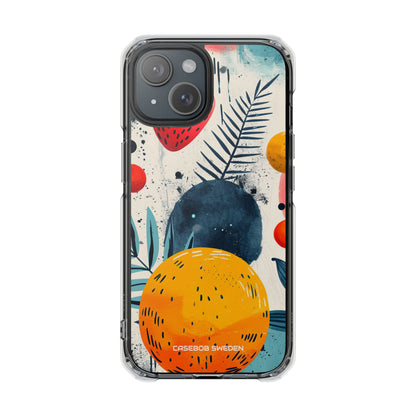 Vibrant Fruit Canvas - Clear Impact iPhone 15 Phone Case