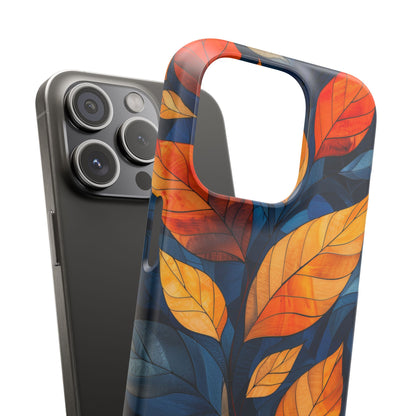 Stained Glass Blossoms iPhone 15 - Slim Phone Case