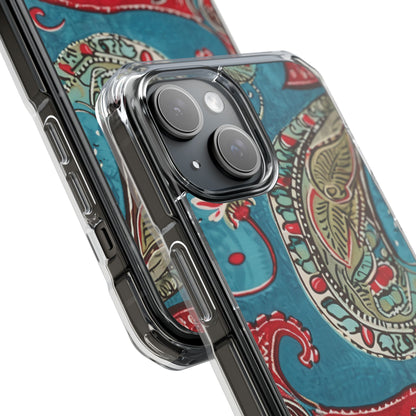 Paisley Floral Fusion iPhone 15 - Impact Clear+