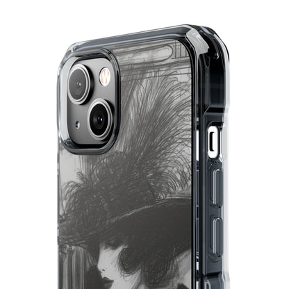 Vintage Feather Elegance iPhone 14 - Impact Clear+