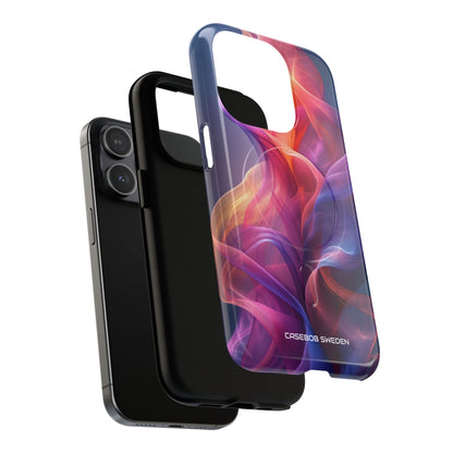 Violet Orange Flow - Tough + MagSafe® iPhone 15 Phone Case